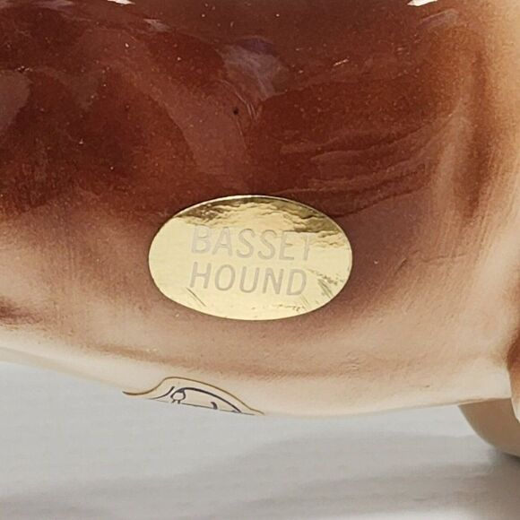 Kato Kogei Bassett Hound Dog Ceramic Figure - Picture 8 of 10
